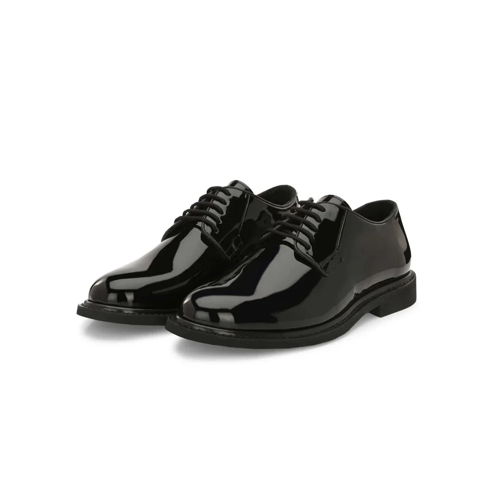 JB Bootmakers Derby Stay Shine Mens Black Patent Leather Dress Shoes 11.5 D